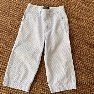 Polo Ralph Lauren Seersucker Pants Blue White Stripe Beach Preppy Cotton Boys 4
